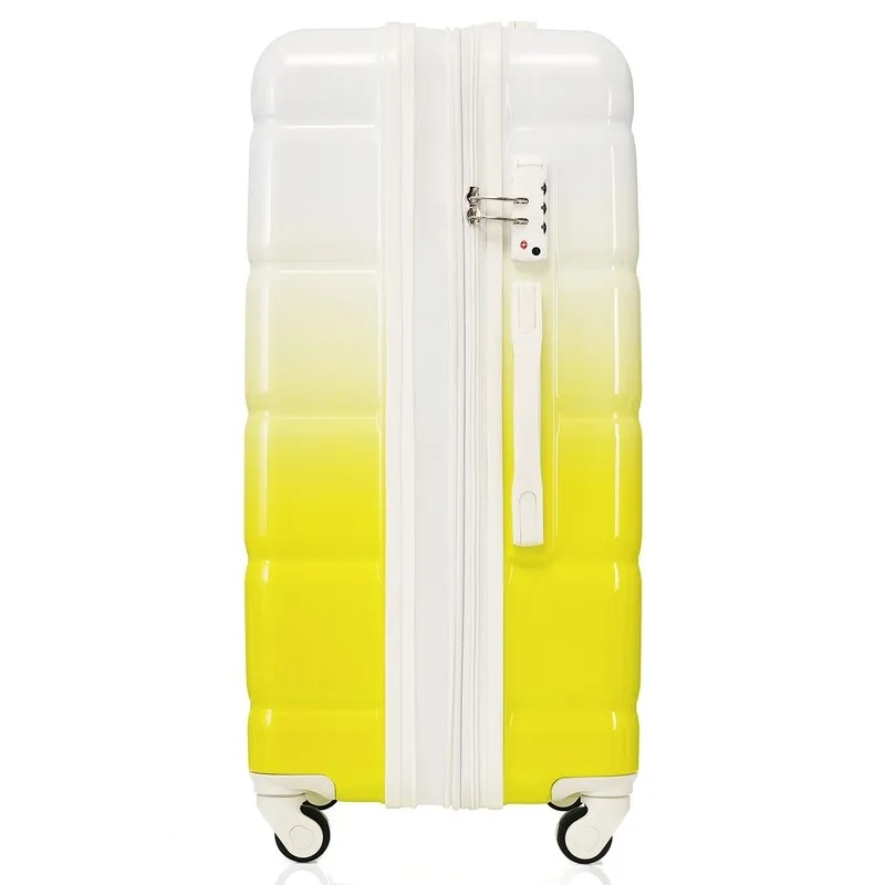 Luggage Set of 3, 20-inch with USB Port, Carry-on Trunk Sets with Cup Holder, Hard Shell Check-in Luggage with Spinner Wheels
