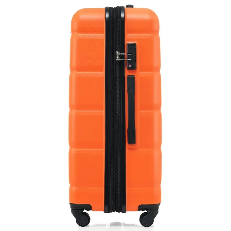 Luggage Set of 3, 20-inch with USB Port, Carry-on Trunk Sets with Cup Holder, Hard Shell Check-in Luggage with Spinner Wheels