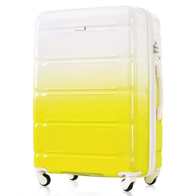 Luggage Set of 3, 20-inch with USB Port, Carry-on Trunk Sets with Cup Holder, Hard Shell Check-in Luggage with Spinner Wheels
