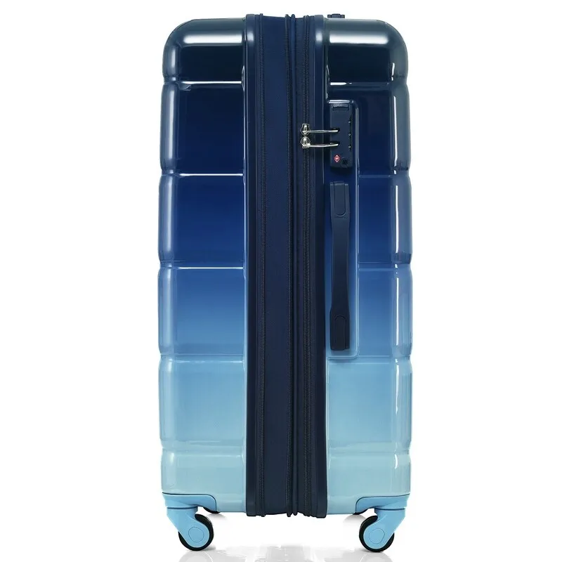 Luggage Set of 3, 20-inch with USB Port, Carry-on Trunk Sets with Cup Holder, Hard Shell Check-in Luggage with Spinner Wheels