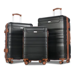 Luggage Sets Expandable ABS Hardshell 3pcs Clearance Luggage Spinner Wheels Suitcase with TSA Lock 20''24''28''