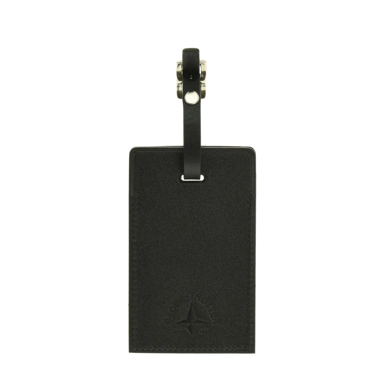 Luggage Tag | Black/Chrome
