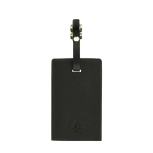 Luggage Tag | Black/Chrome