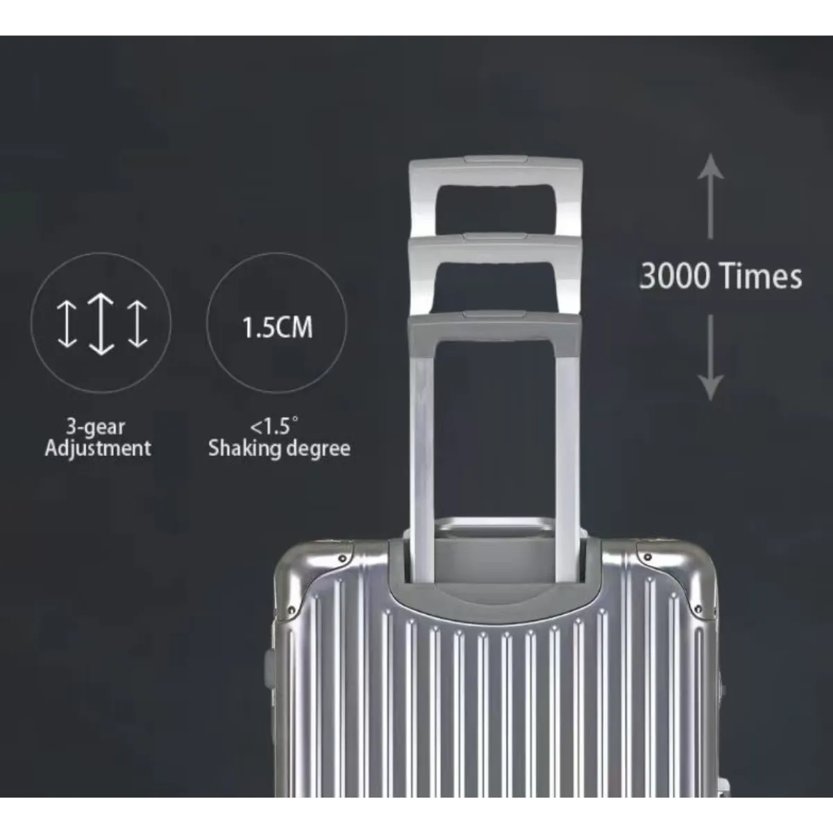 Luma Aluminium Luggage Trolley