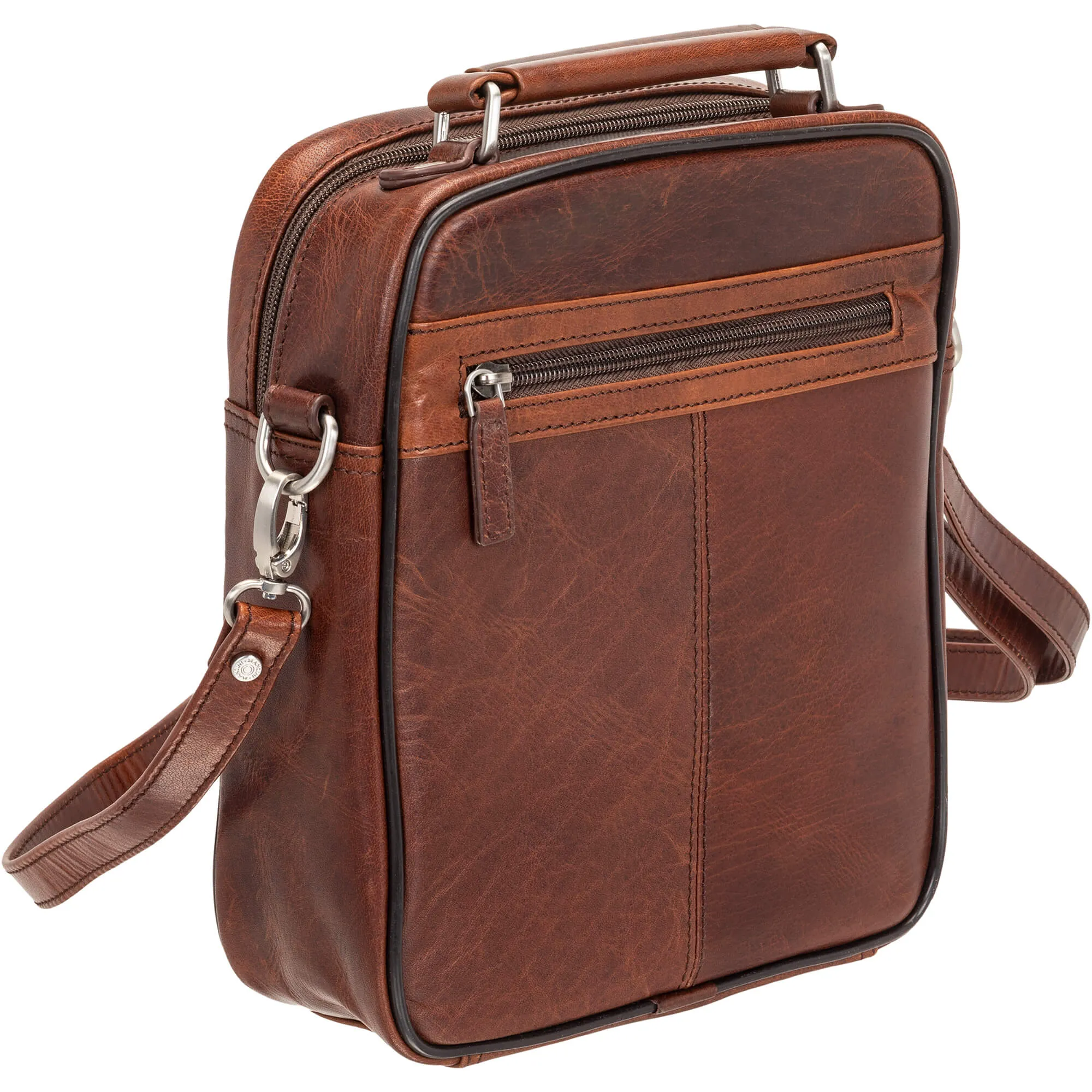 Mancini Buffalo Large Unisex Leather Travel Bag