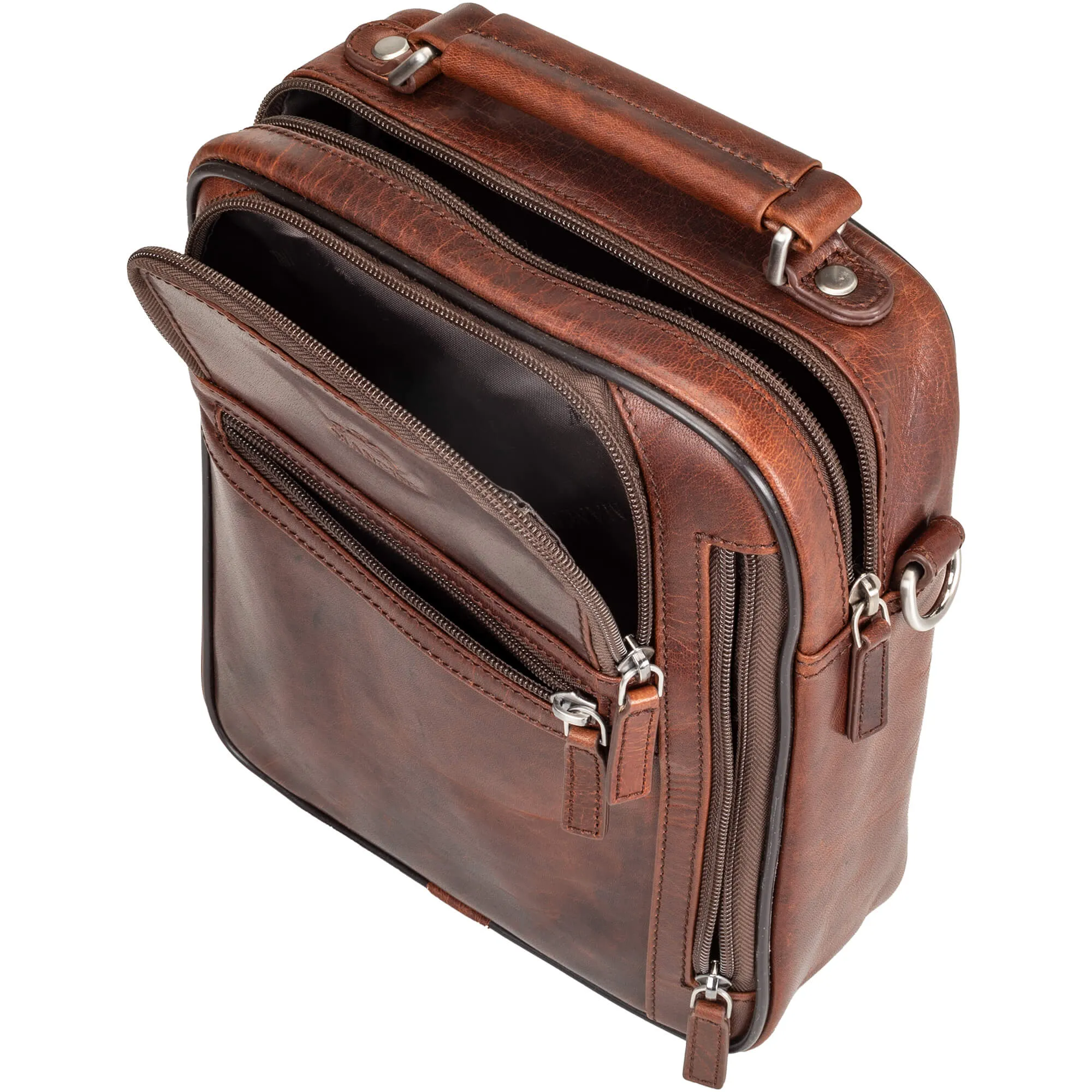 Mancini Buffalo Large Unisex Leather Travel Bag