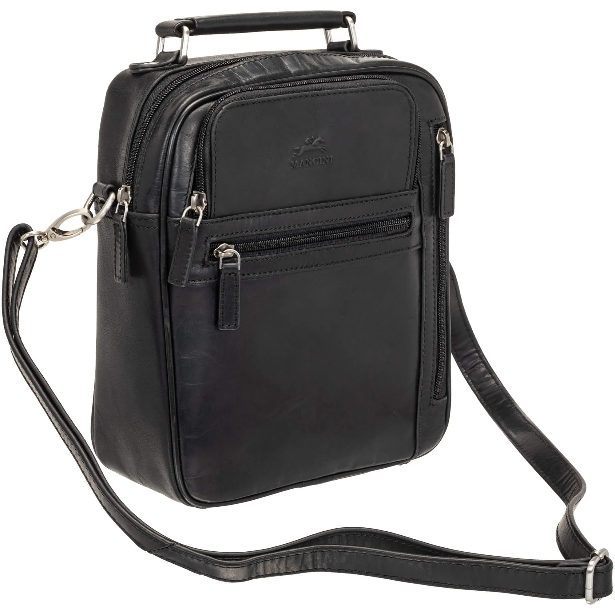 Mancini Buffalo Large Unisex Leather Travel Bag