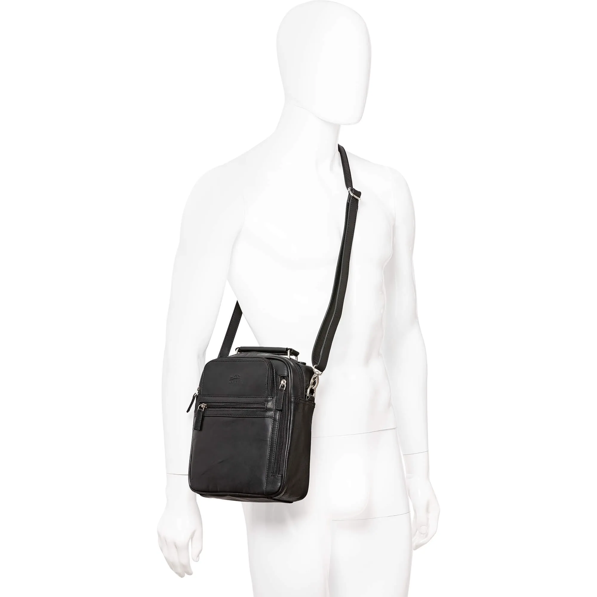 Mancini Buffalo Large Unisex Leather Travel Bag