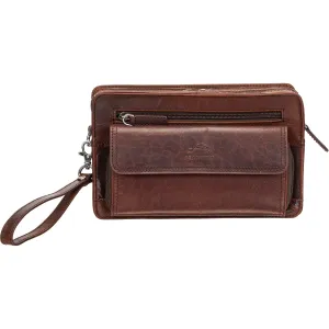 Mancini Buffalo Unisex Bag with Zippered Organizer Pocket