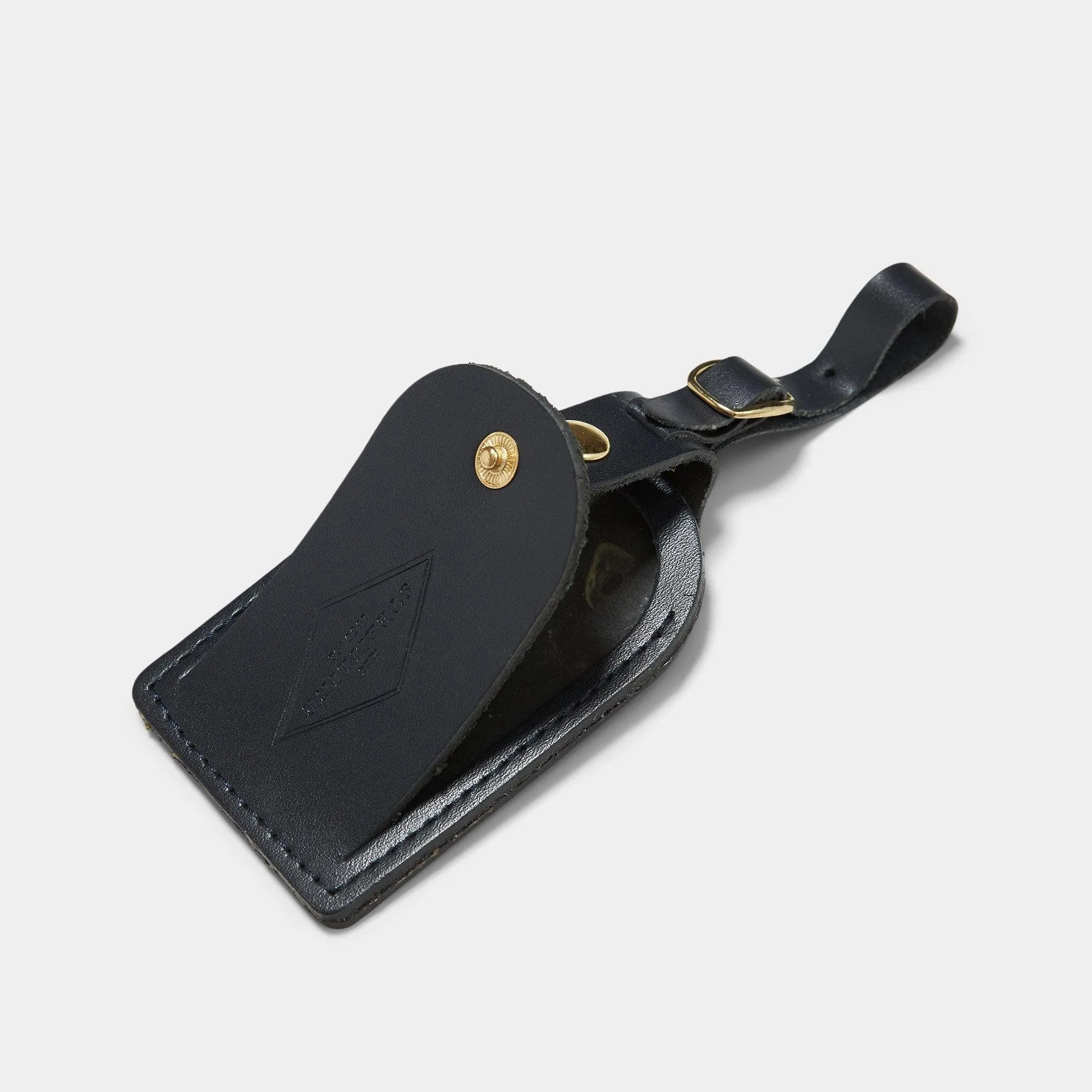 Navy Leather - Luggage Tag