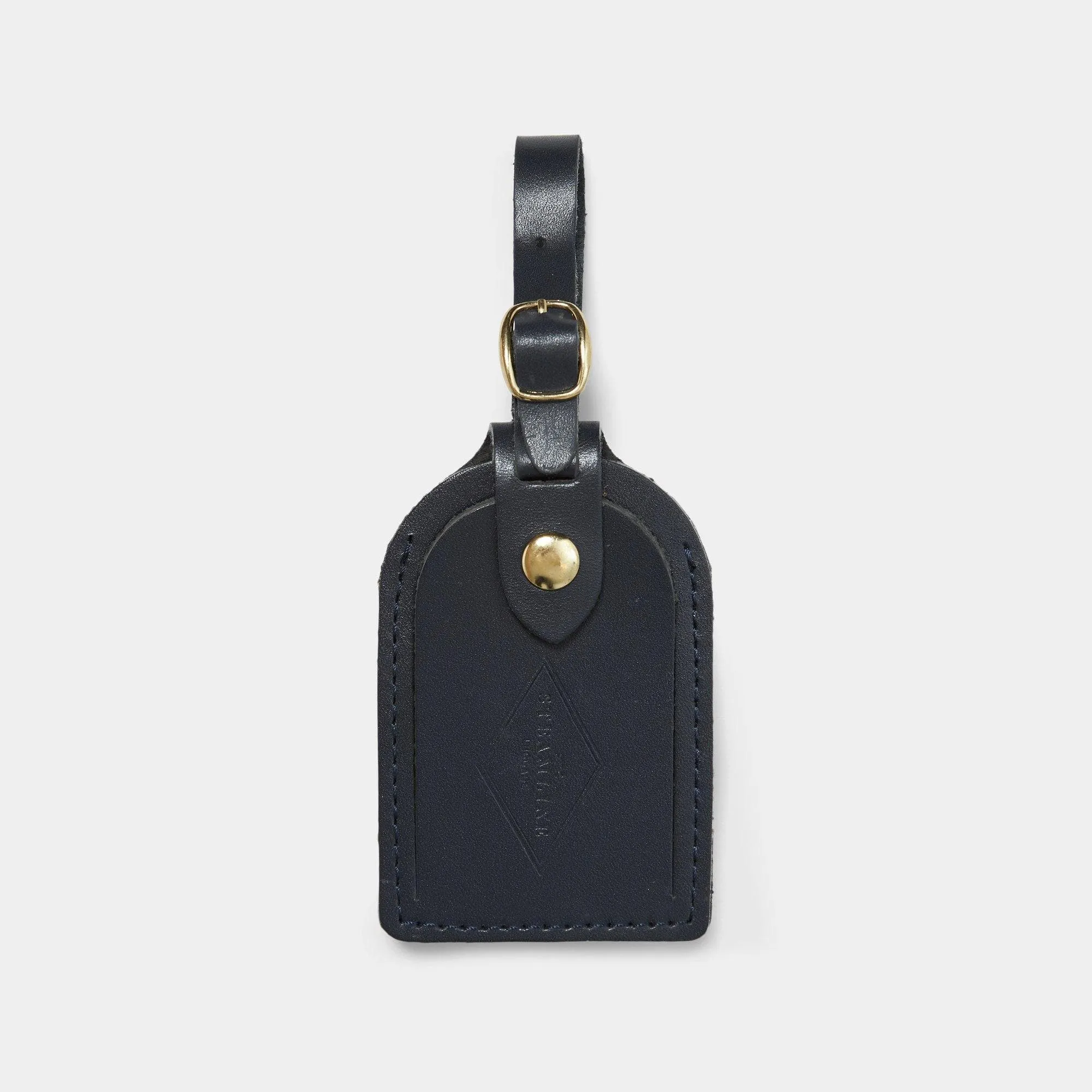 Navy Leather - Luggage Tag
