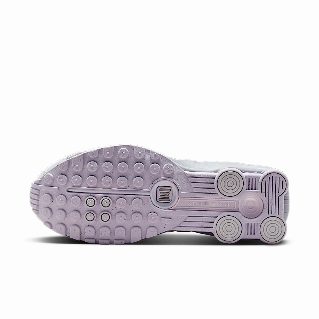 Nike Shox R4 White Metallic Platinum Barely Grape