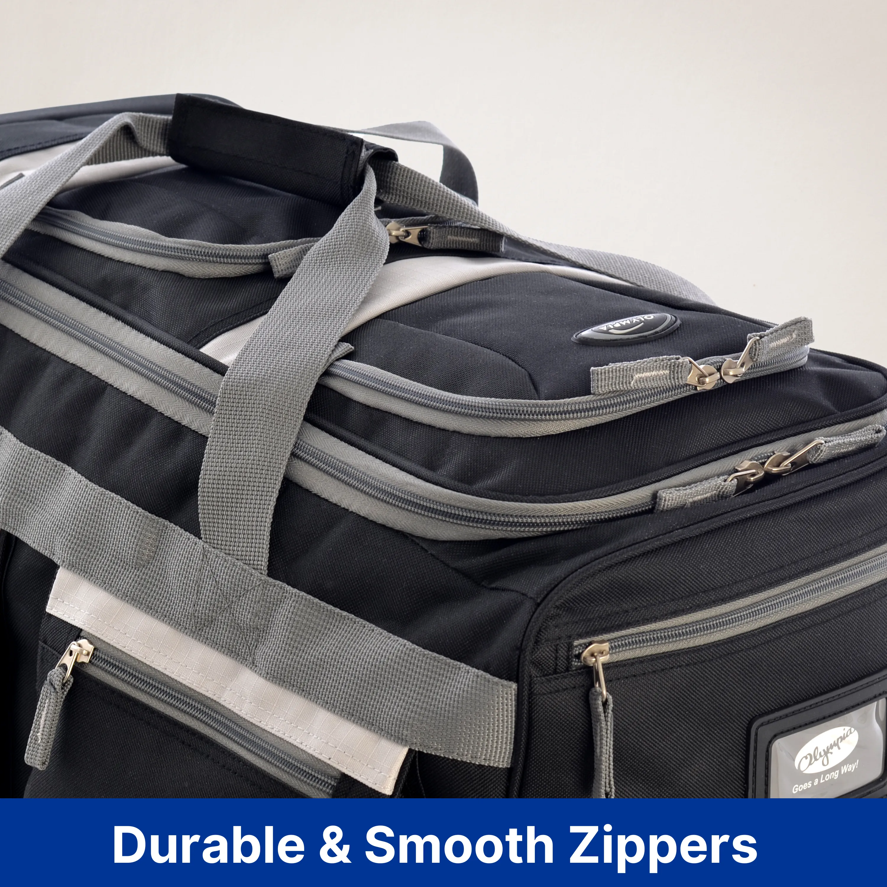 Olympia 8 Pocket Rolling Duffel 33" Jumbo Size
