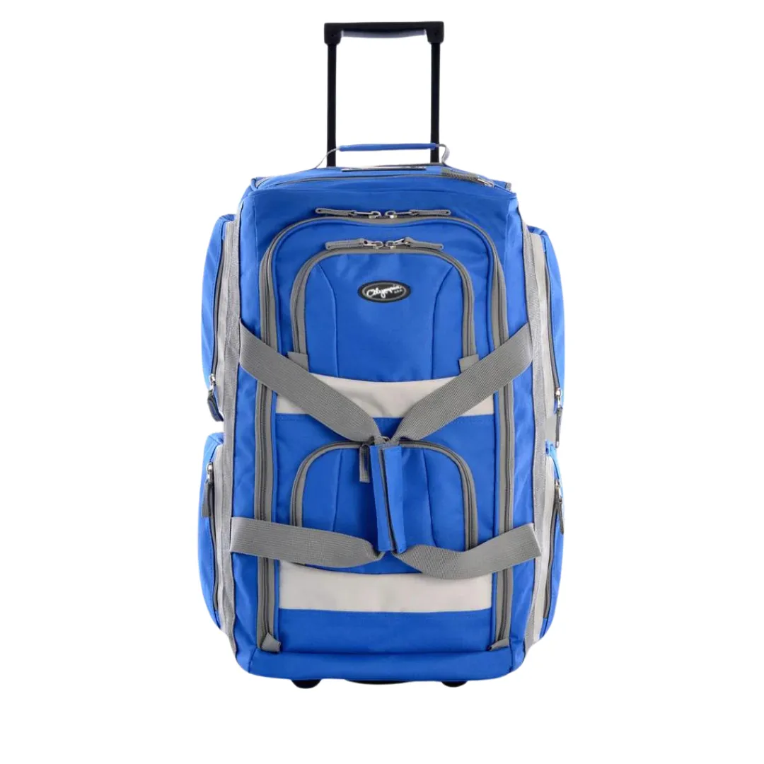 Olympia 8 Pocket Rolling Duffel 33" Jumbo Size