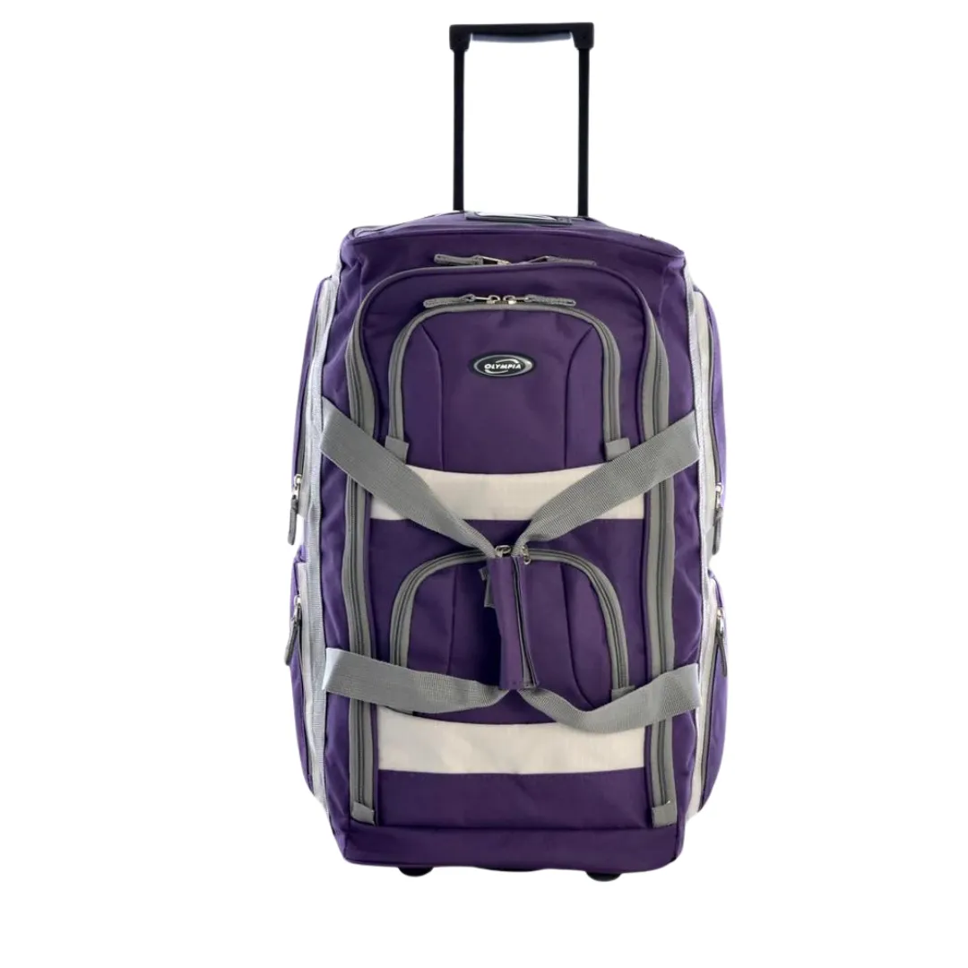 Olympia 8 Pocket Rolling Duffel 33" Jumbo Size