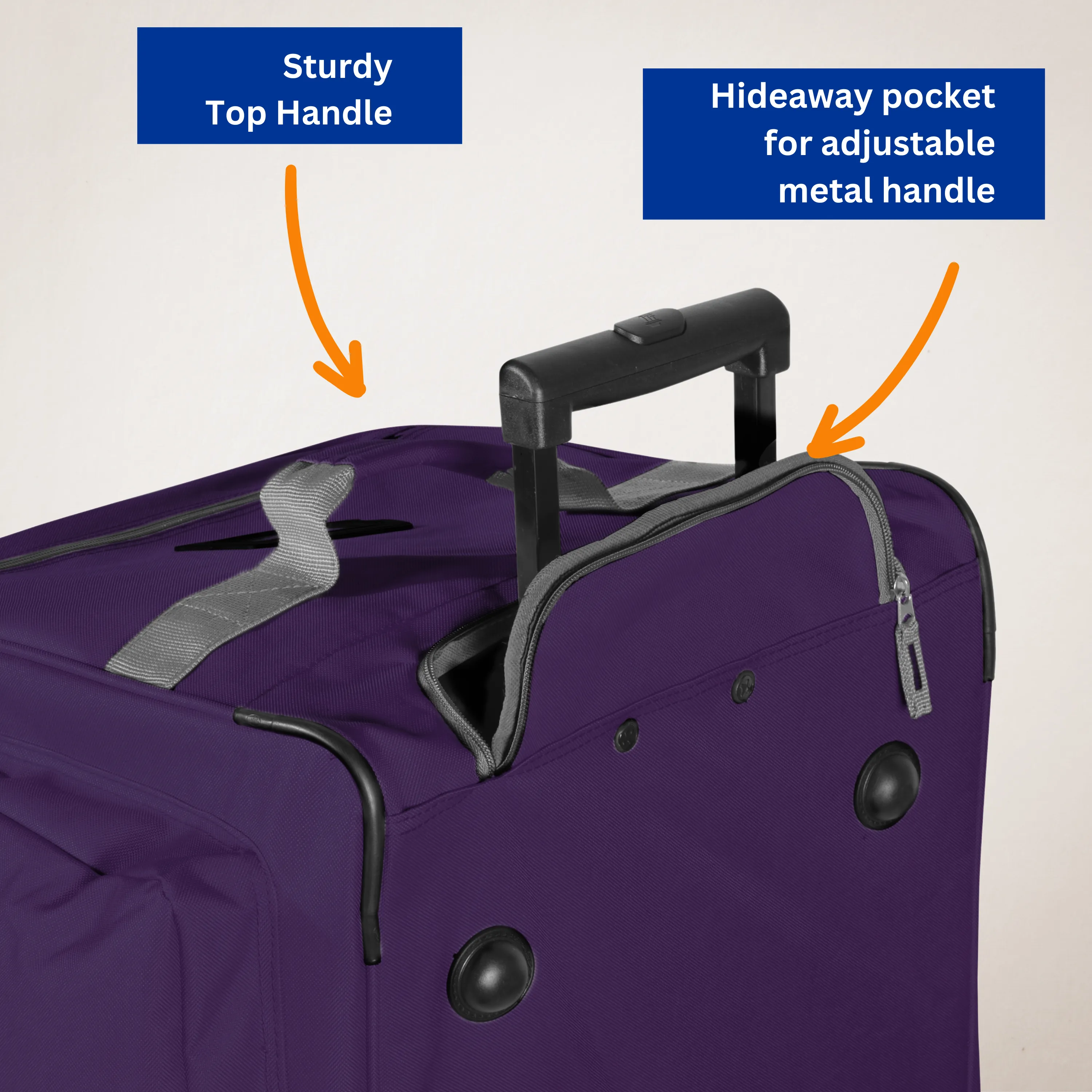 Olympia 8 Pocket Rolling Duffel 33" Jumbo Size