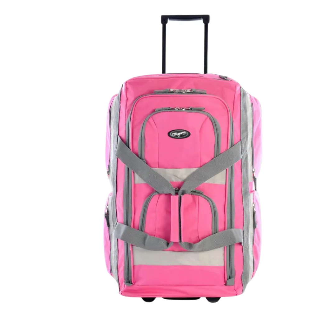 Olympia 8 Pocket Rolling Duffel 33" Jumbo Size