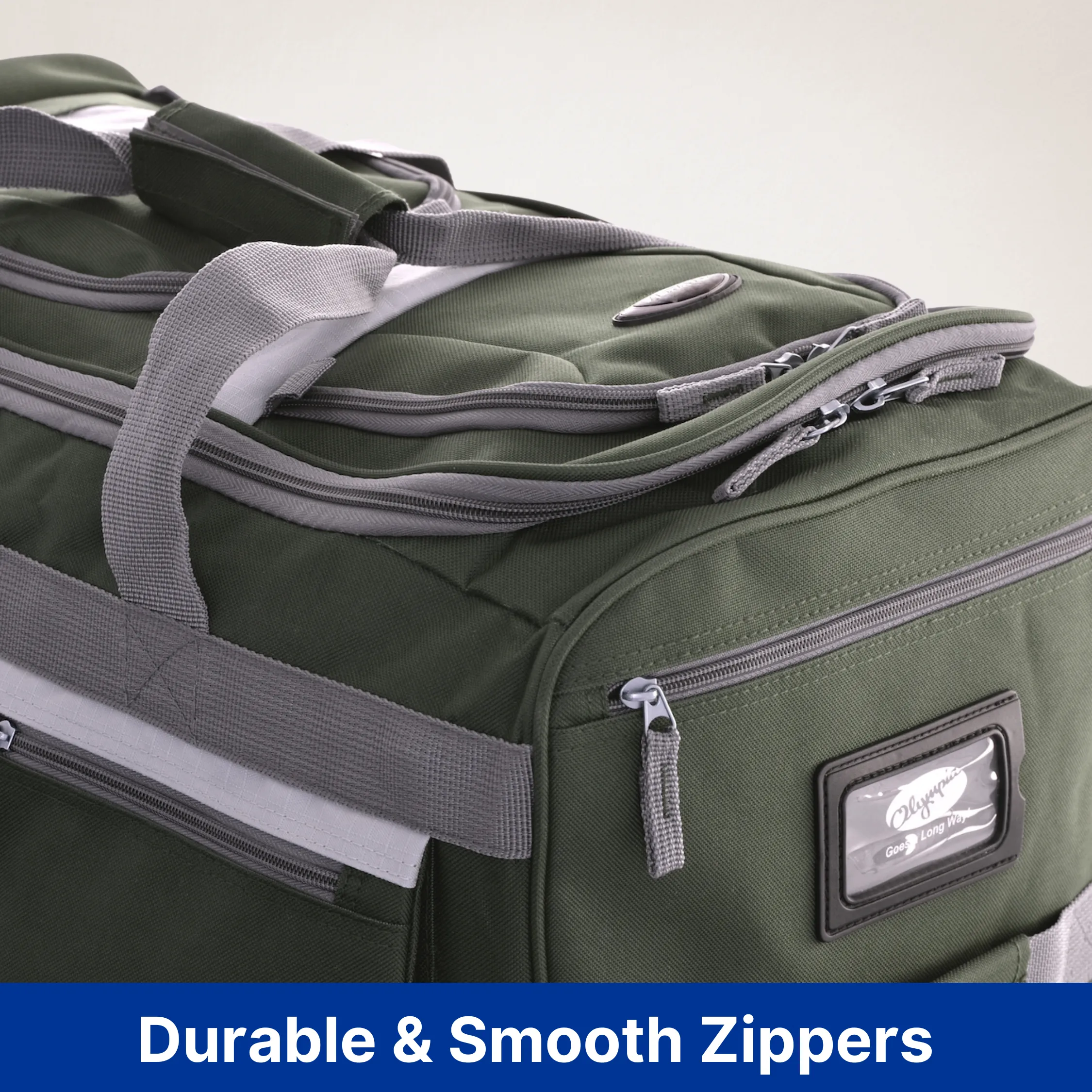 Olympia 8 Pocket Rolling Duffel 33" Jumbo Size