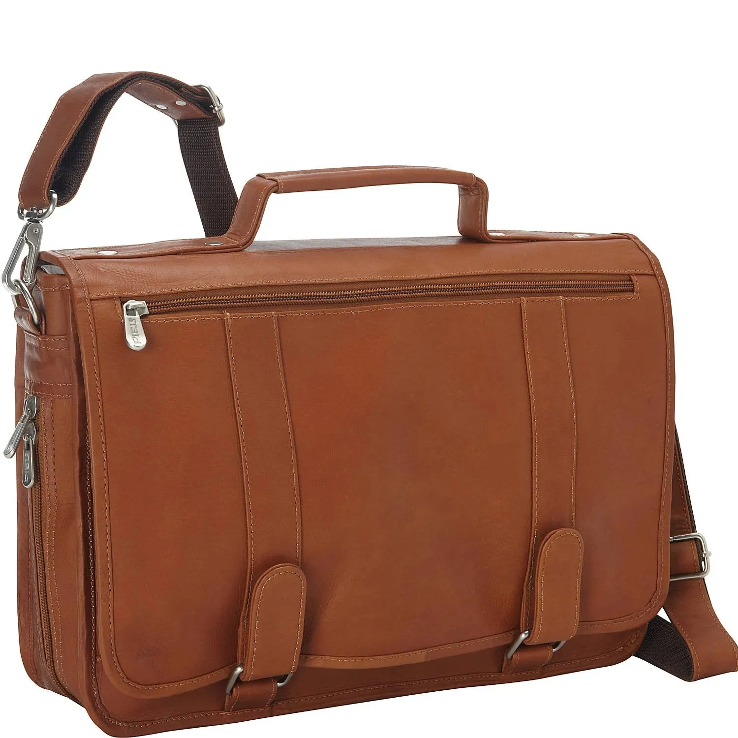 Piel Double Loop Expandable Laptop Briefcase