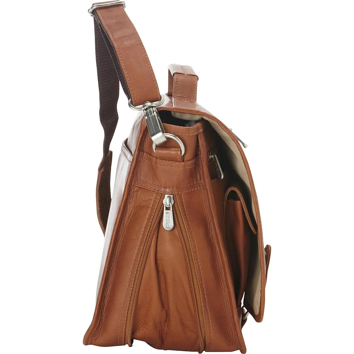 Piel Double Loop Expandable Laptop Briefcase