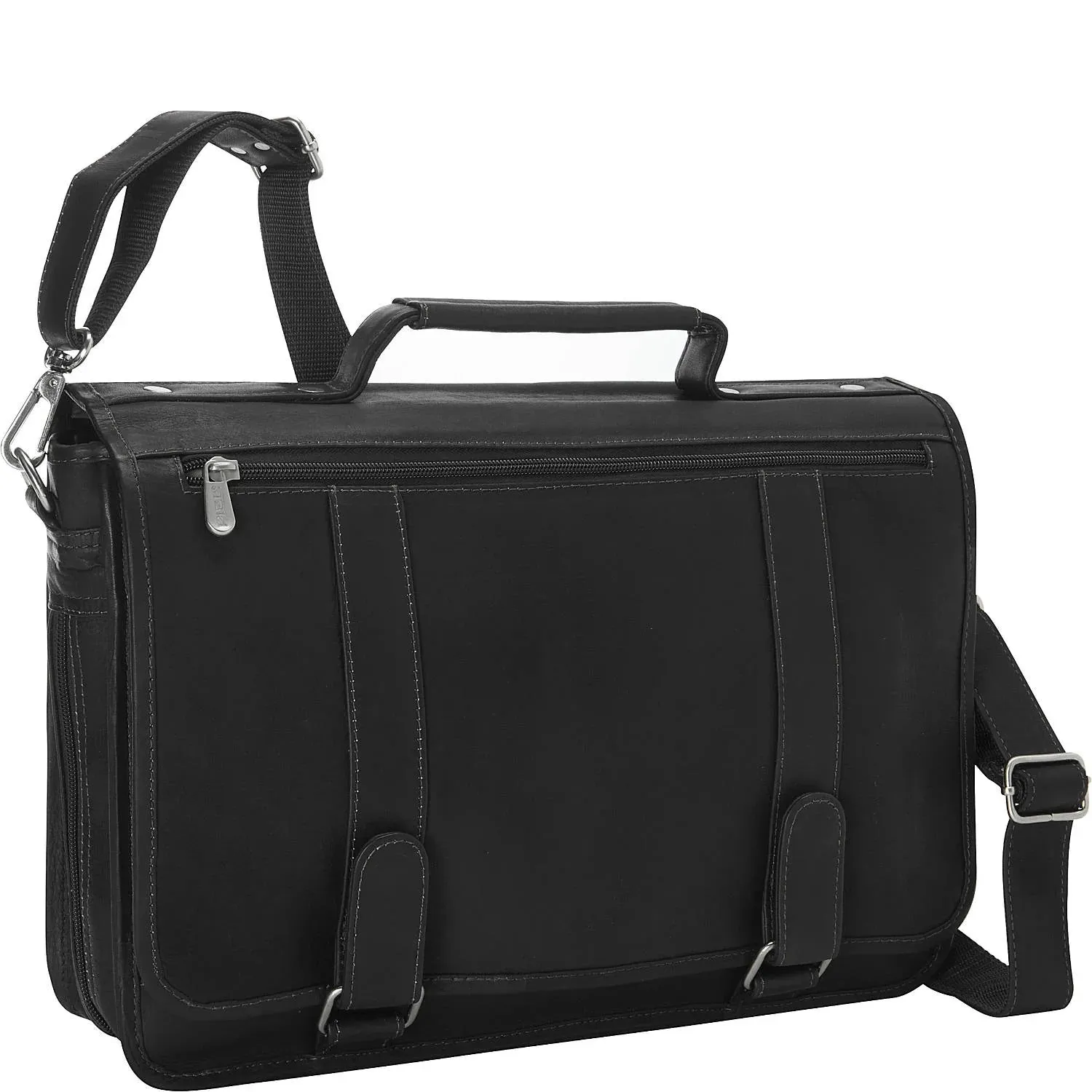 Piel Double Loop Expandable Laptop Briefcase