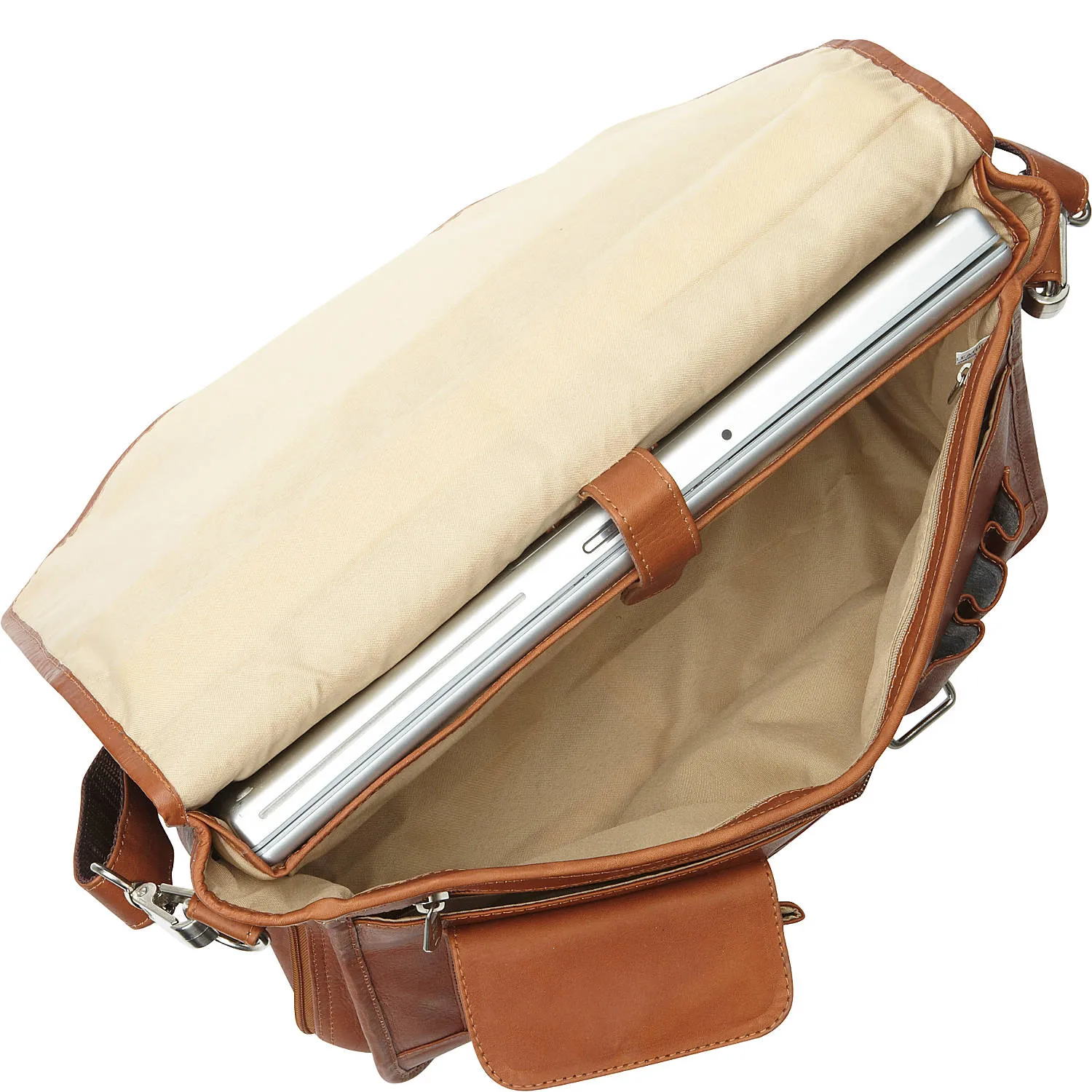 Piel Double Loop Expandable Laptop Briefcase
