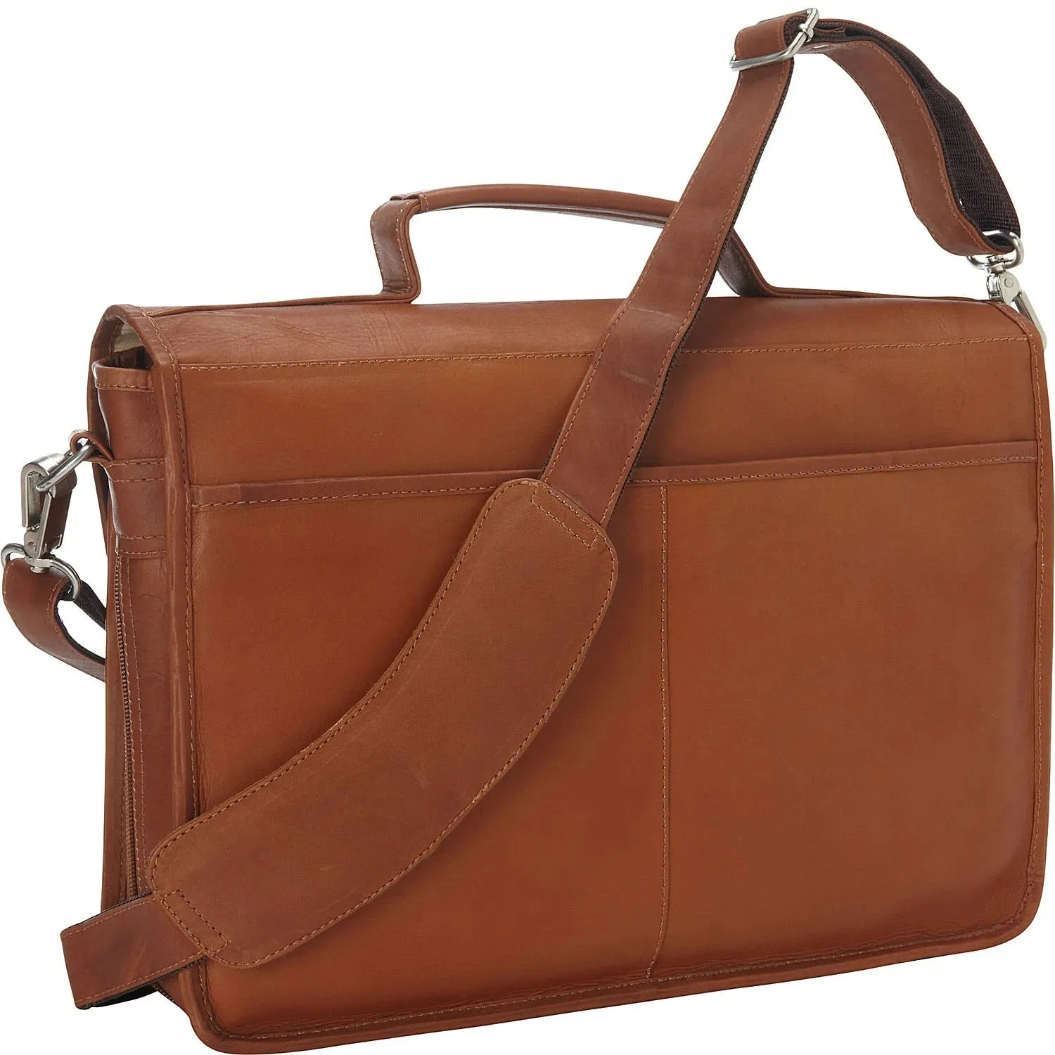 Piel Double Loop Expandable Laptop Briefcase