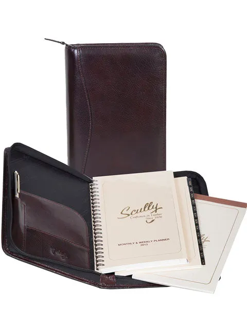 Scully Italian Leather Writing Pad Organizer