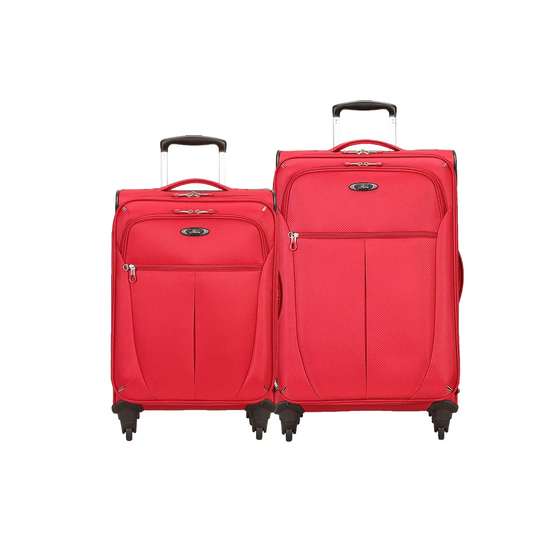 Skyway Luggage Mirage Superlight 2-Piece Set | 20" and 24" Expandable Spinners (Formula 1 Red)