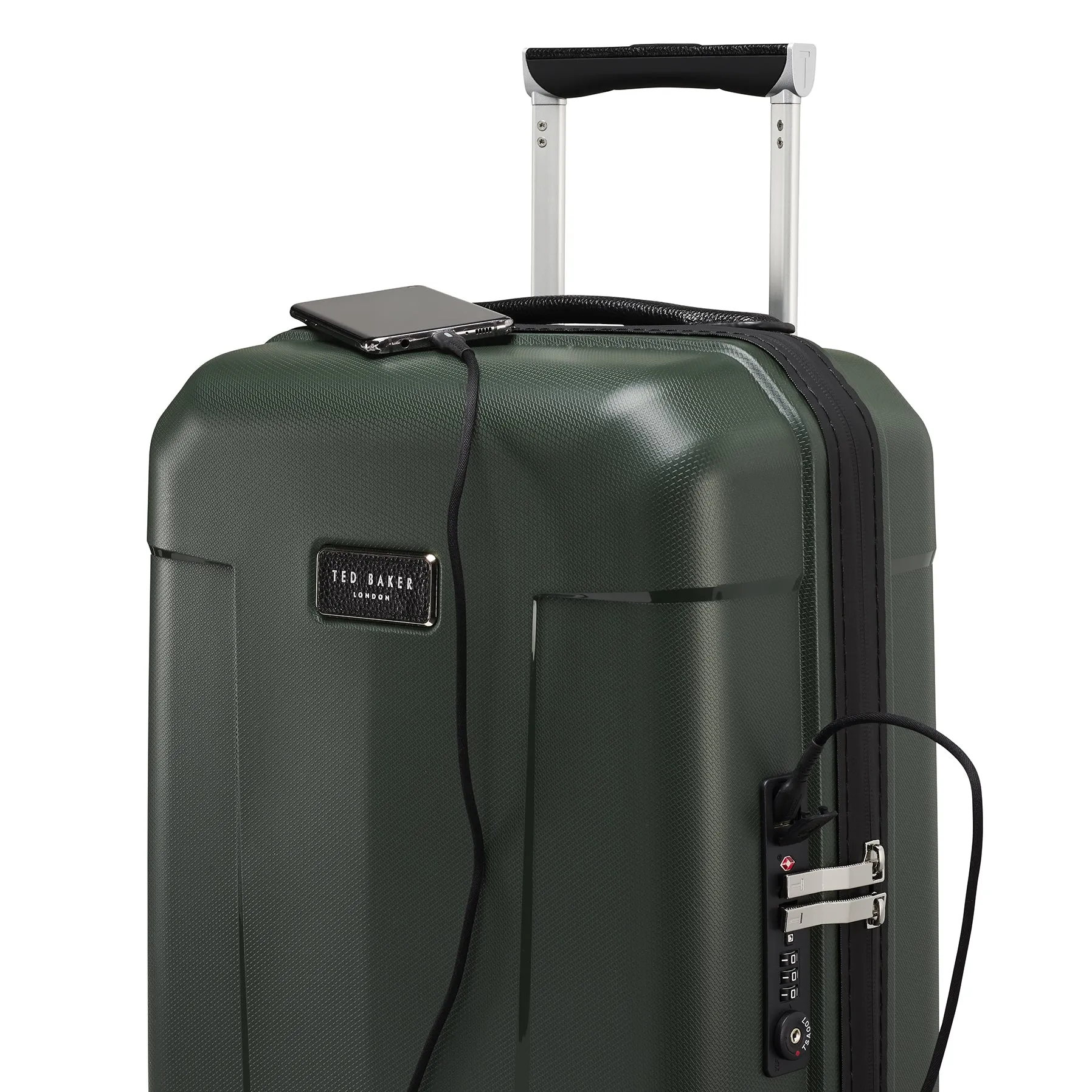 Ted baker Ted Baker Flying Colours Hardside Trolley 4 Wheel Spinner, TSA Lock, Lightweight Suitcase, Men and Women