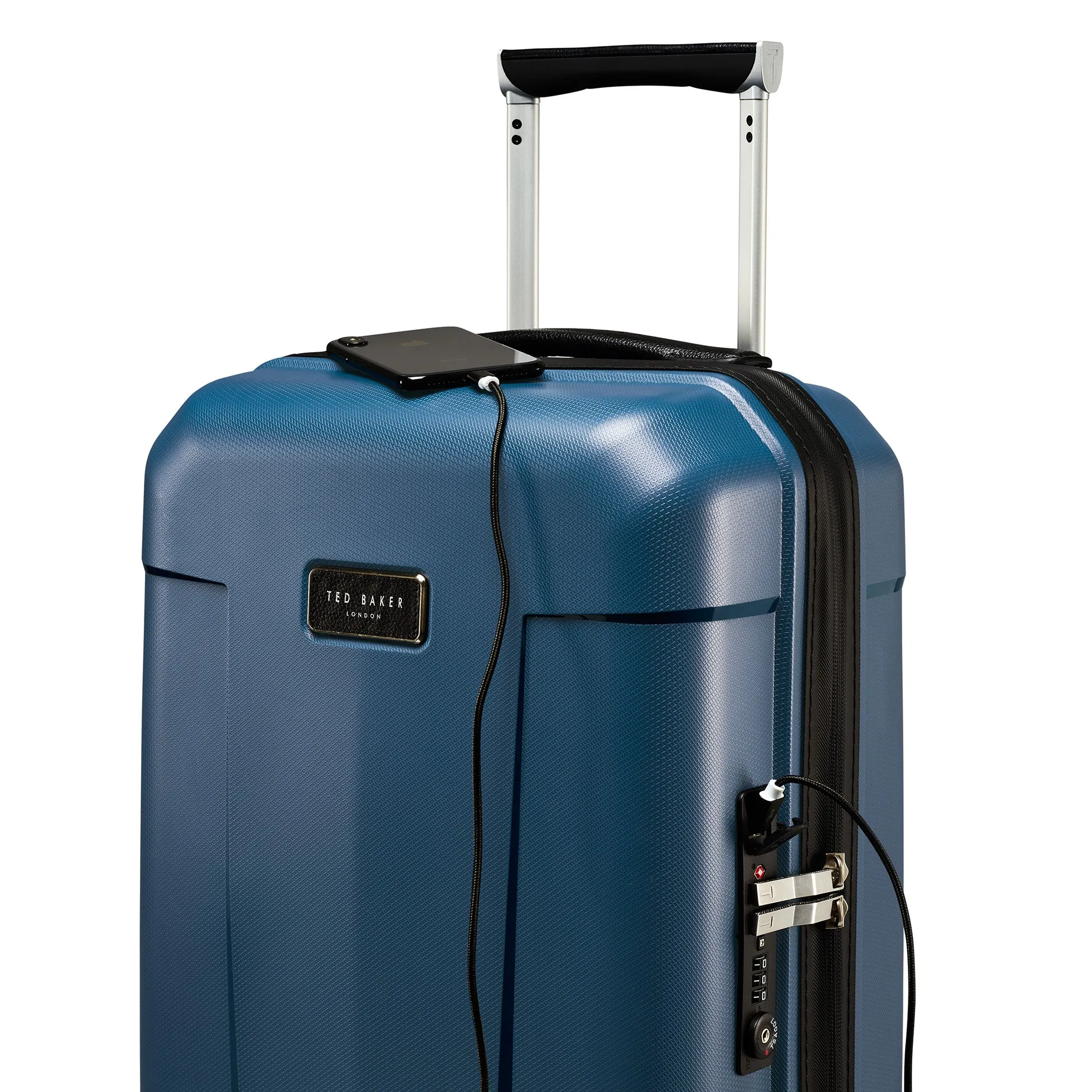 Ted baker Ted Baker Flying Colours Hardside Trolley 4 Wheel Spinner, TSA Lock, Lightweight Suitcase, Men and Women
