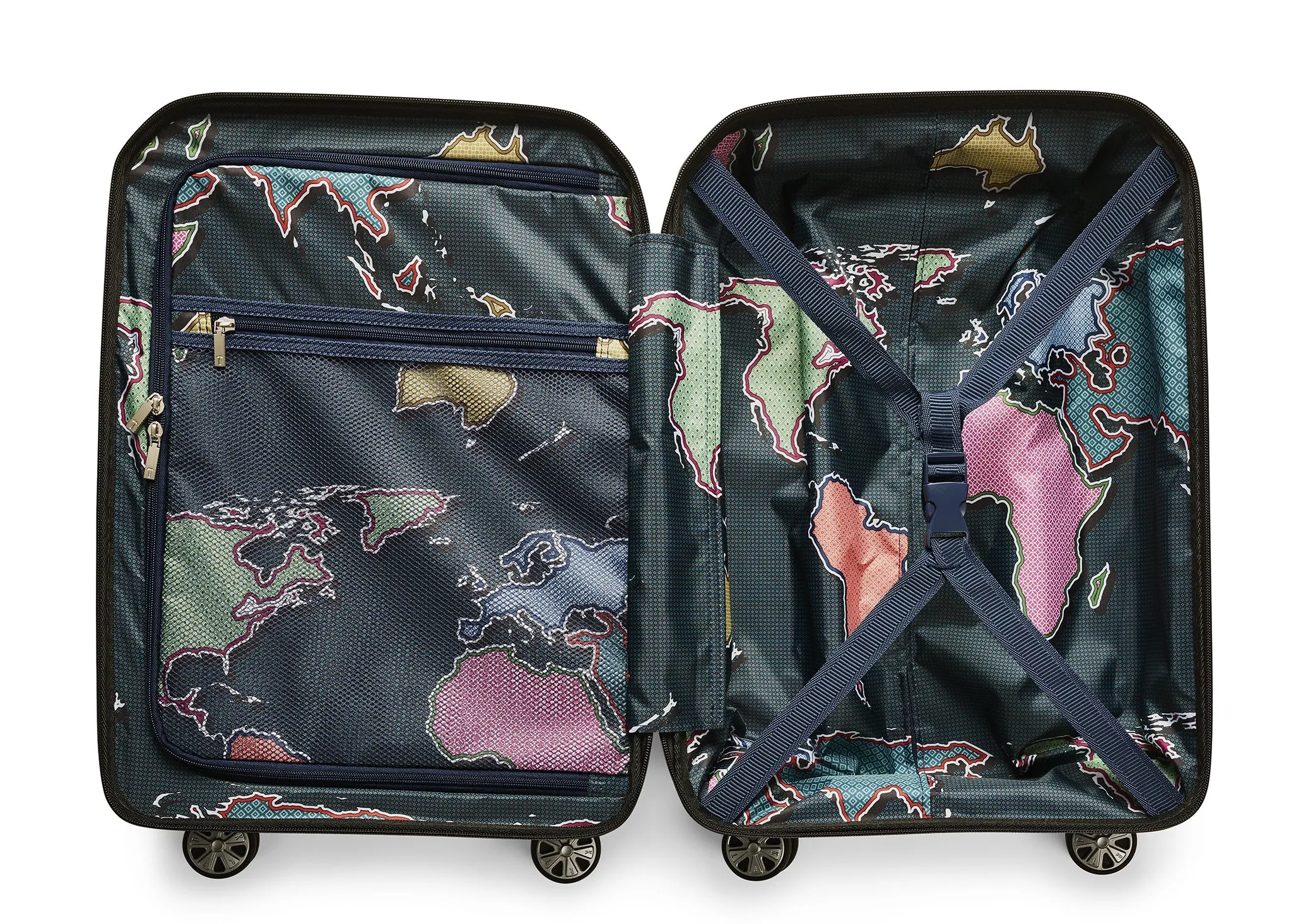Ted baker Ted Baker Flying Colours Hardside Trolley 4 Wheel Spinner, TSA Lock, Lightweight Suitcase, Men and Women