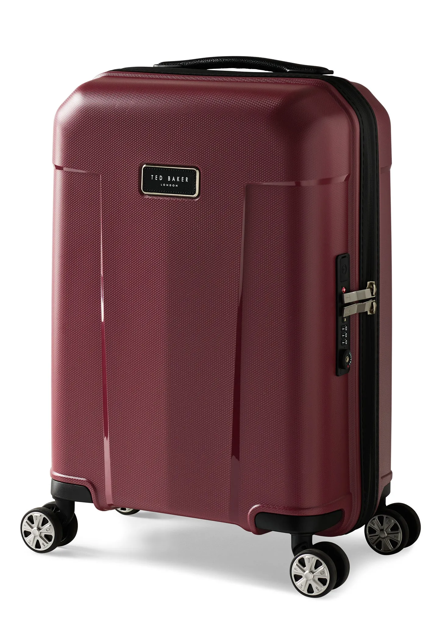 Ted baker Ted Baker Flying Colours Hardside Trolley 4 Wheel Spinner, TSA Lock, Lightweight Suitcase, Men and Women