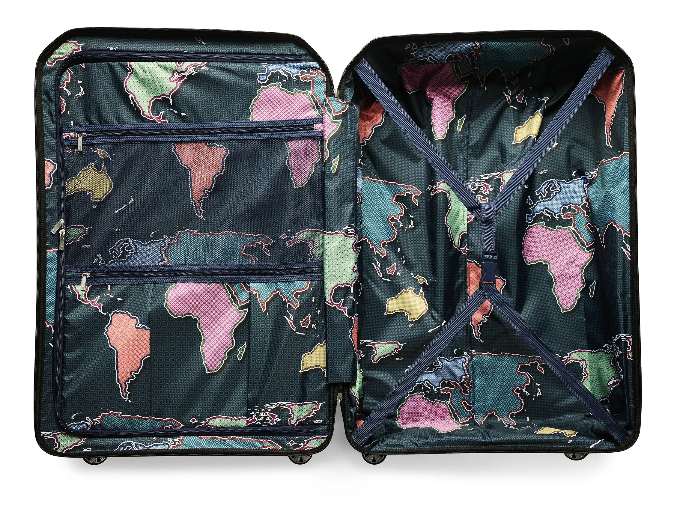 Ted baker Ted Baker Flying Colours Hardside Trolley 4 Wheel Spinner, TSA Lock, Lightweight Suitcase, Men and Women