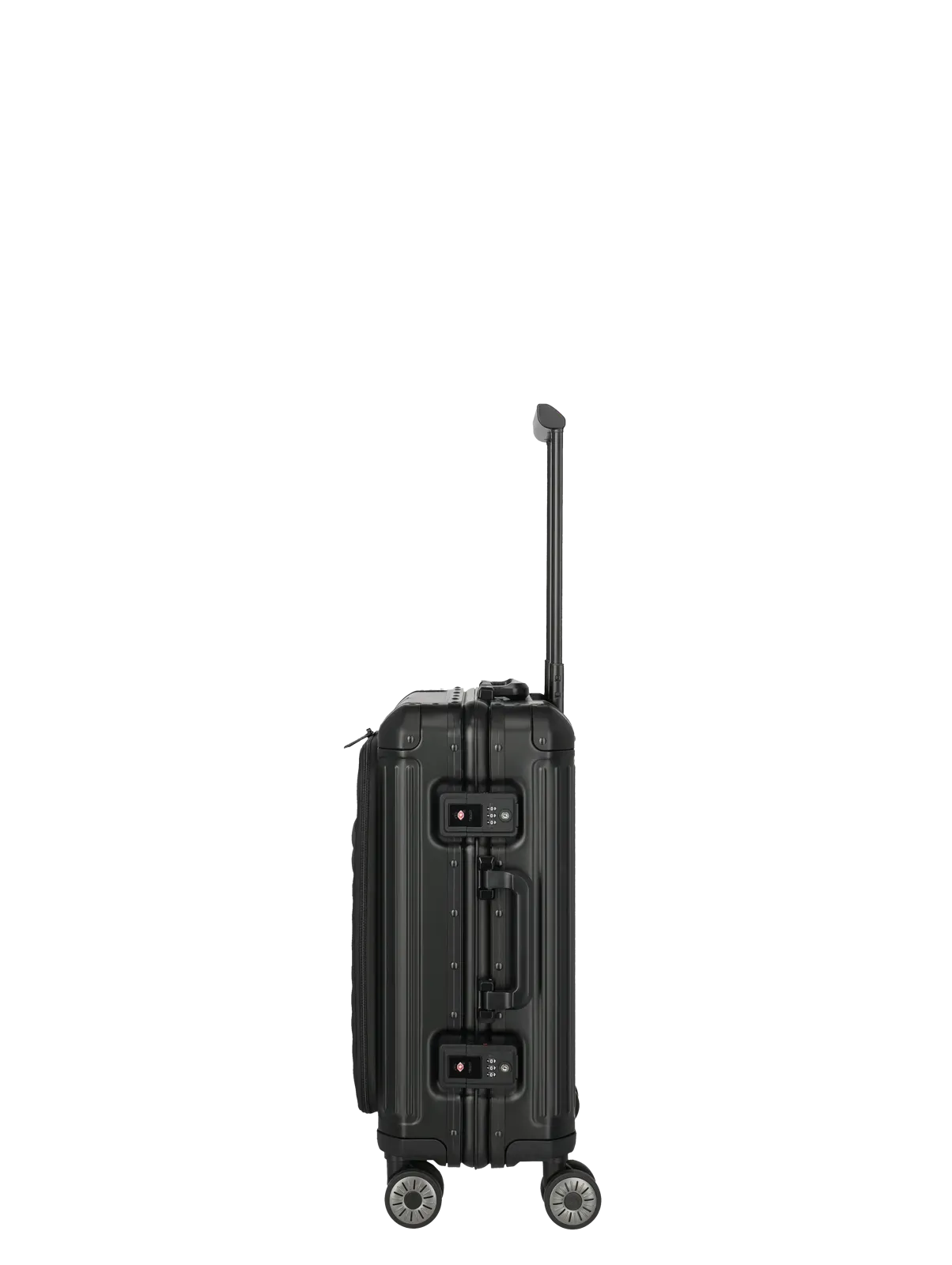 TRAVELITE Next Spinner (4 wheels) 55cm with Front Pocket - Black