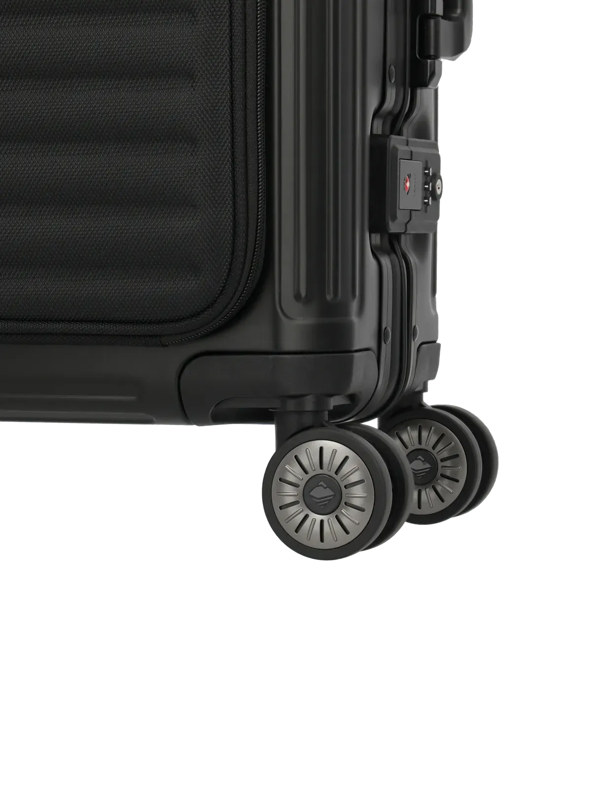 TRAVELITE Next Spinner (4 wheels) 55cm with Front Pocket - Black
