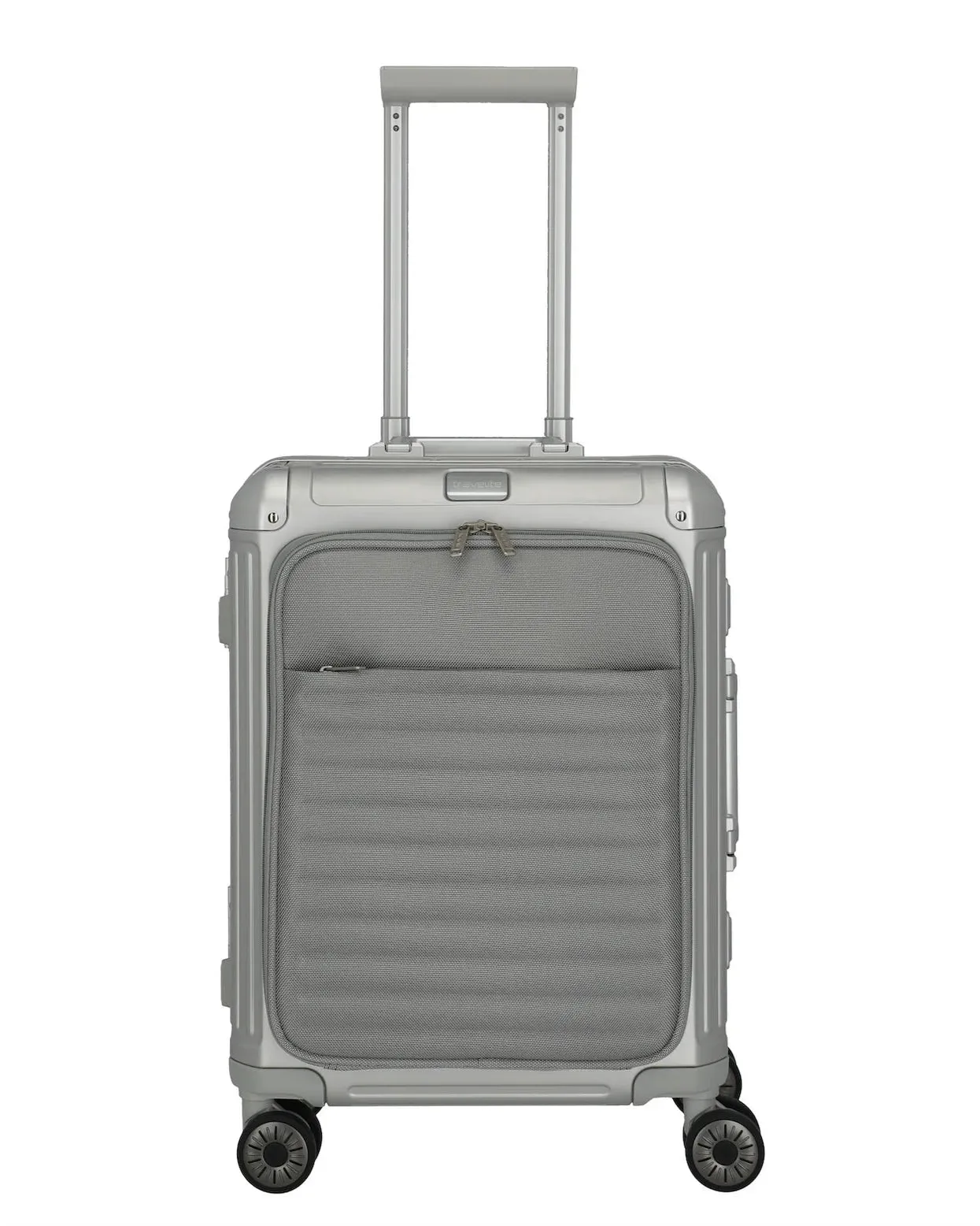 TRAVELITE Next Spinner (4 wheels) 55cm with Front Pocket - Silver