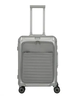 TRAVELITE Next Spinner (4 wheels) 55cm with Front Pocket - Silver
