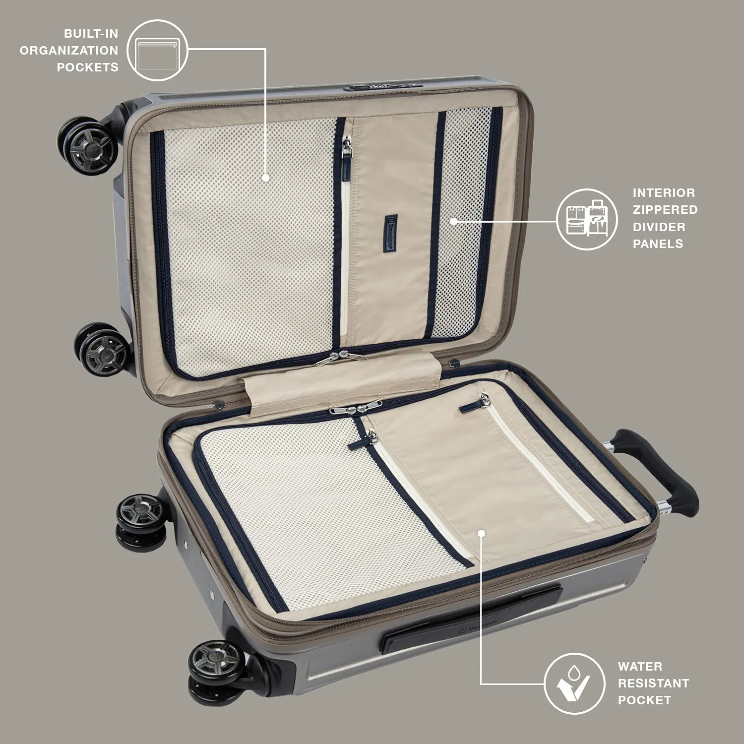 Travelpro Platinum Elite Hardside Expandable22” carry on  Spinner Wheel Luggage TSA Lock Hard Shell Polycarbonate Suitcase