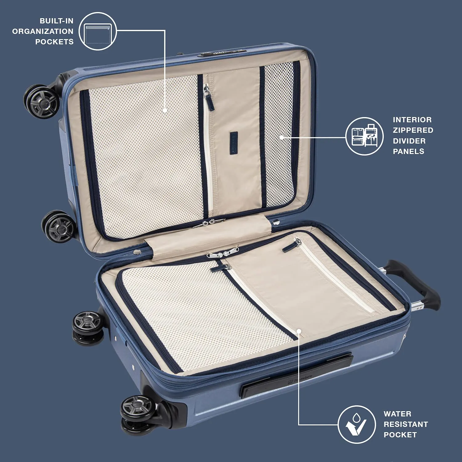 Travelpro Platinum Elite Hardside Expandable22” carry on  Spinner Wheel Luggage TSA Lock Hard Shell Polycarbonate Suitcase