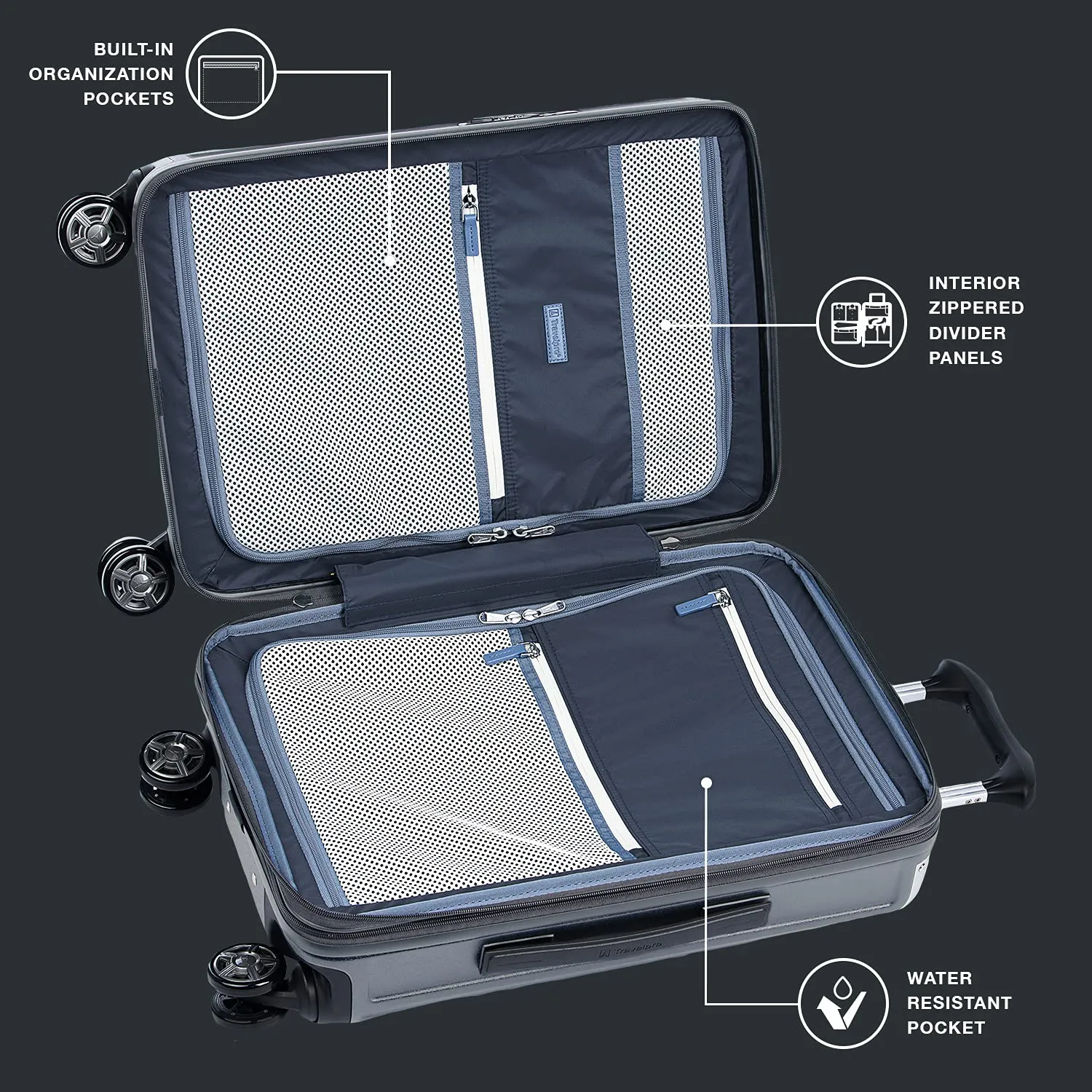 Travelpro Platinum Elite Hardside Expandable22” carry on  Spinner Wheel Luggage TSA Lock Hard Shell Polycarbonate Suitcase