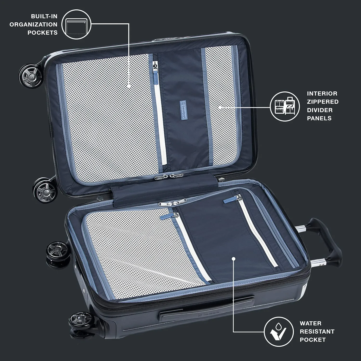 Travelpro Platinum Elite Hardside Expandable22” carry on  Spinner Wheel Luggage TSA Lock Hard Shell Polycarbonate Suitcase