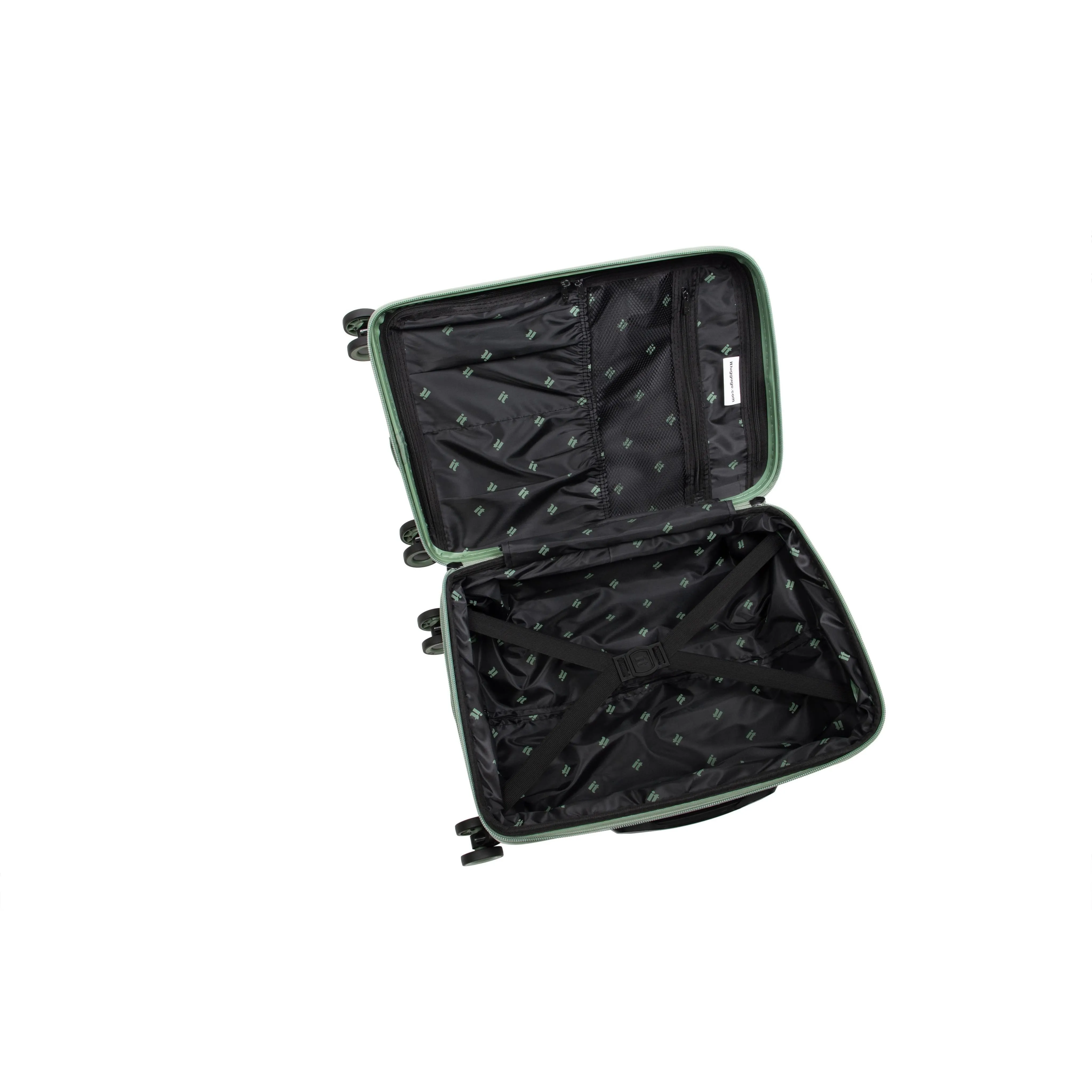 Traversed 21" Hardside Carry-On 8 Wheel Expandable Spinner (Hedge Green)