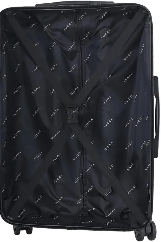 TUCCI Italy Butterfly Pop 28” Large Hardside Checked Suitcase