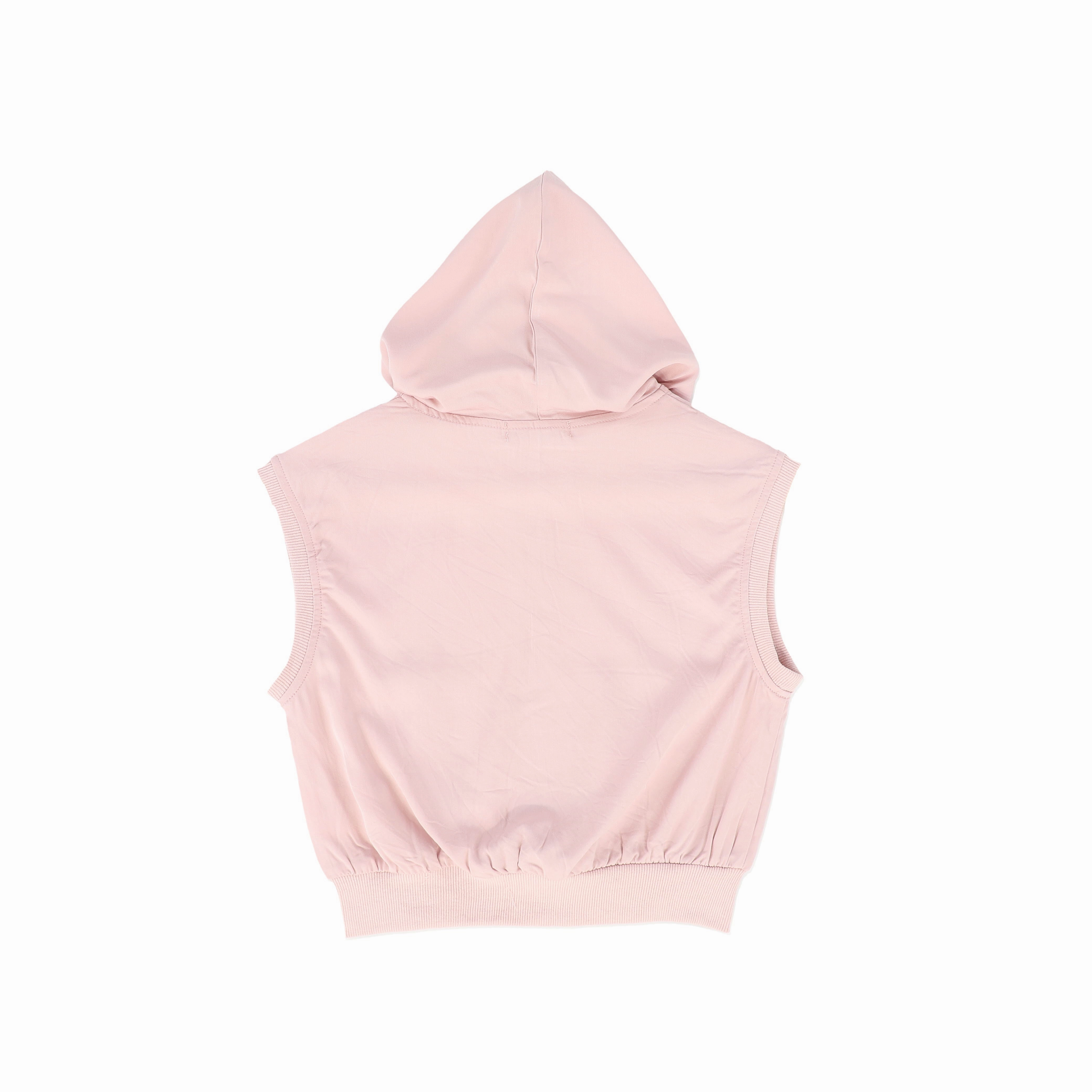 VALENTINA PINK HOODED ZIPPER TOP
