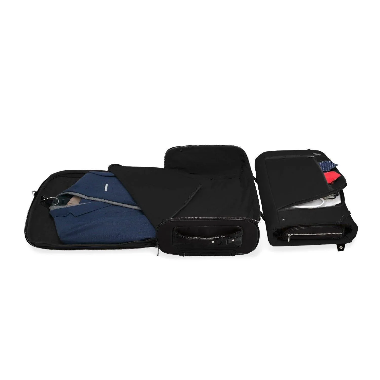Vocier 2-Piece Travel Set Zero Crease System & Leather Travel Bag